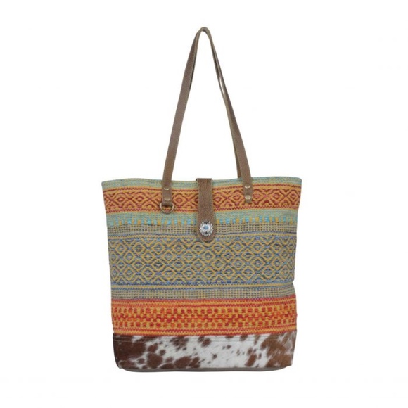 MYRA BAG TANGERINE TOTE BAG - Picture 1 of 6